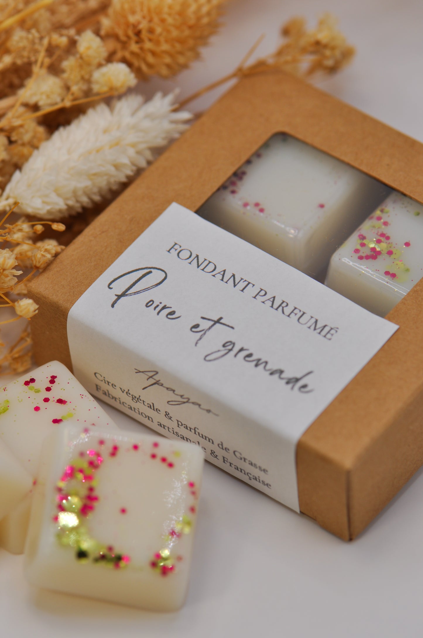 Fondant parfumé - Poire et grenade
