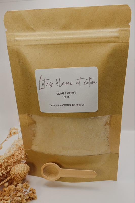 Poudre parfumée - Lotus blanc et coton